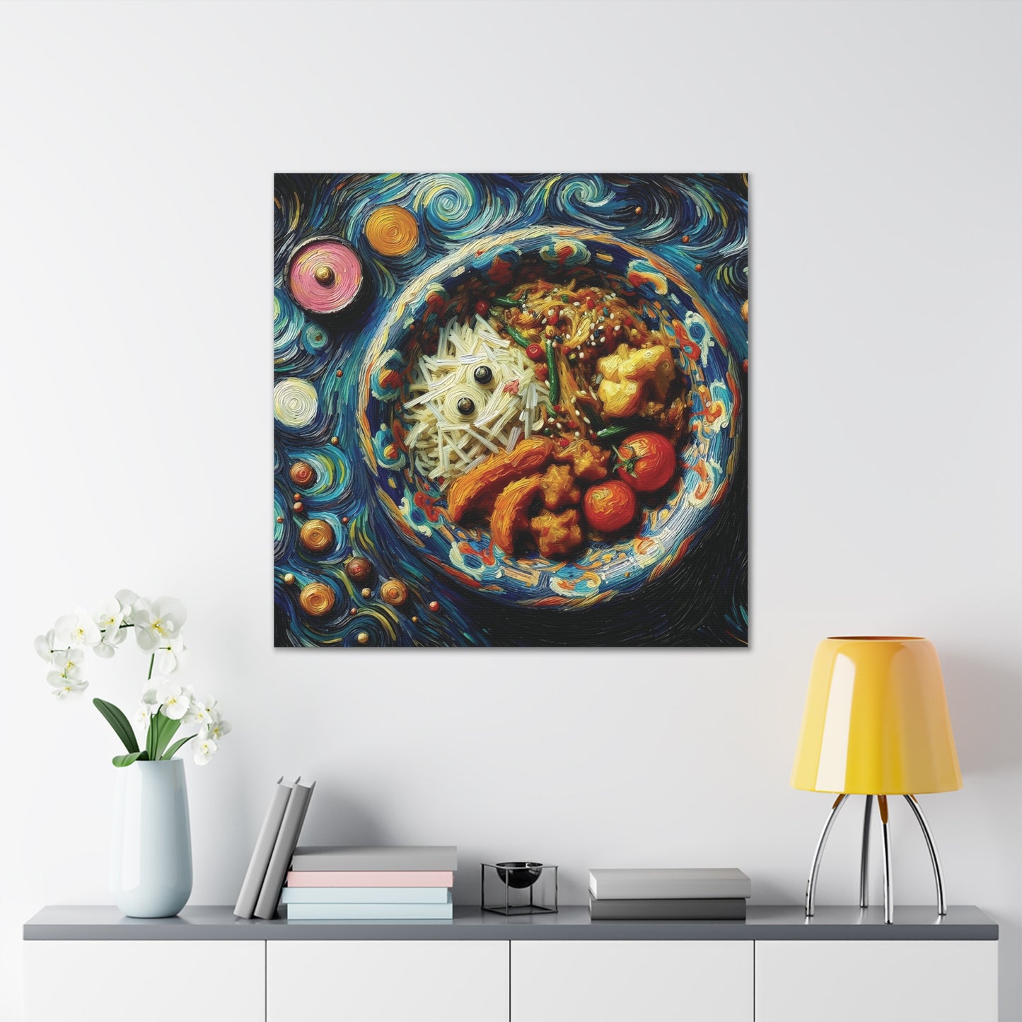Starry Culinary Delight: A Canvas Gallery Wrap Masterpiece