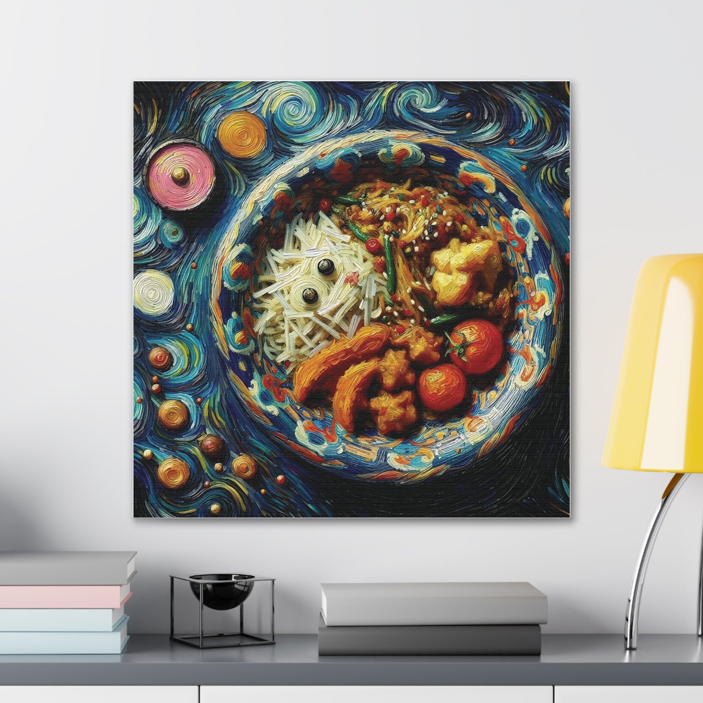 Starry Culinary Delight: A Canvas Gallery Wrap Masterpiece