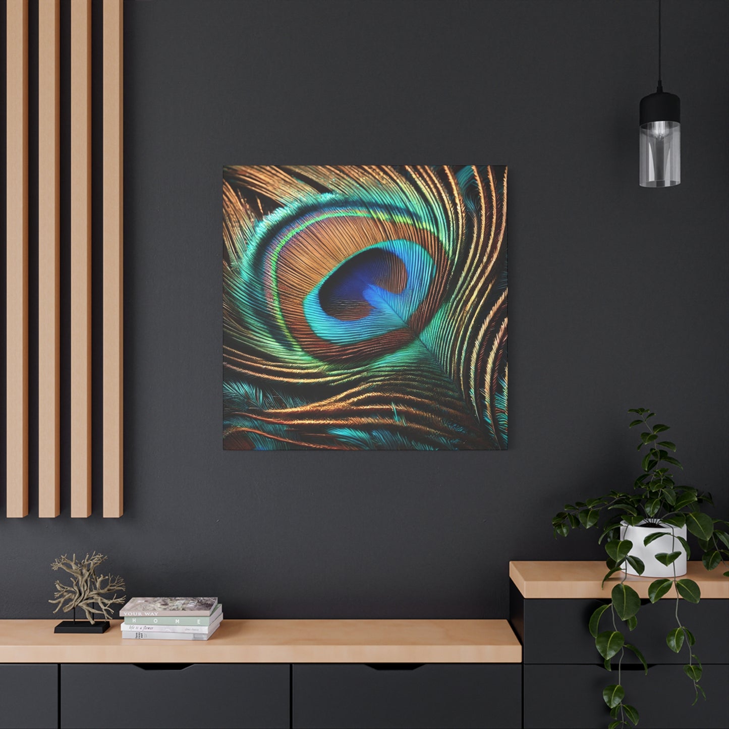 Iridescent Elegance: The Majesty of a Peacock Feather