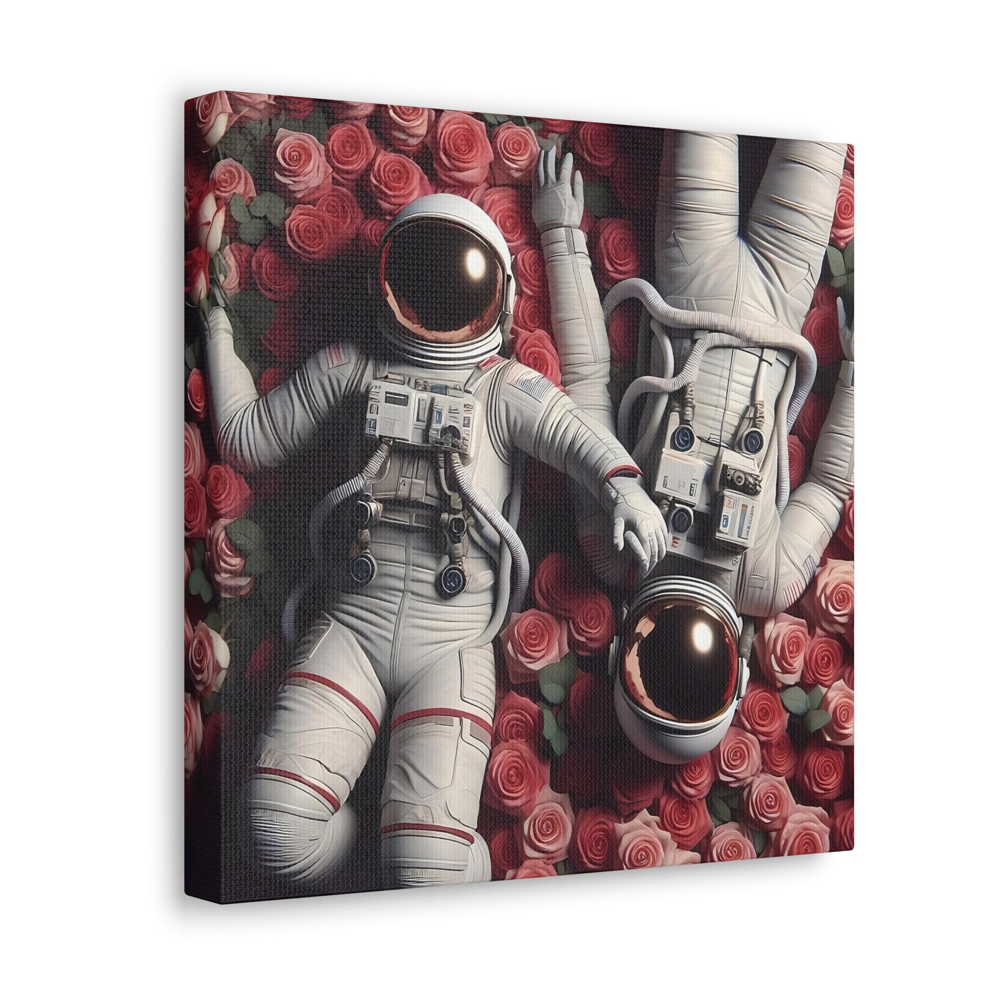 Love Beyond the Stars: A Surreal Journey Canvas Gallery Wrap