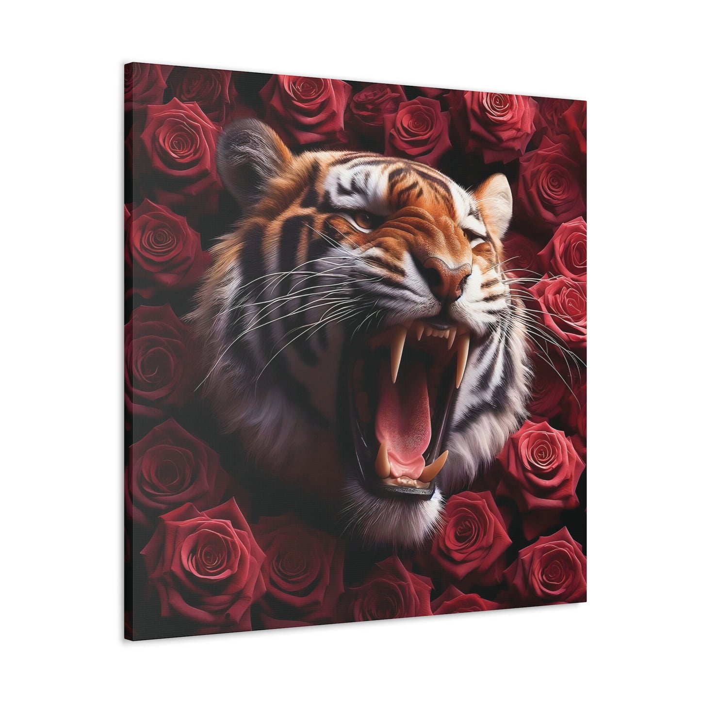 Ferocity in Bloom: A Canvas Gallery Wrap Masterpiece