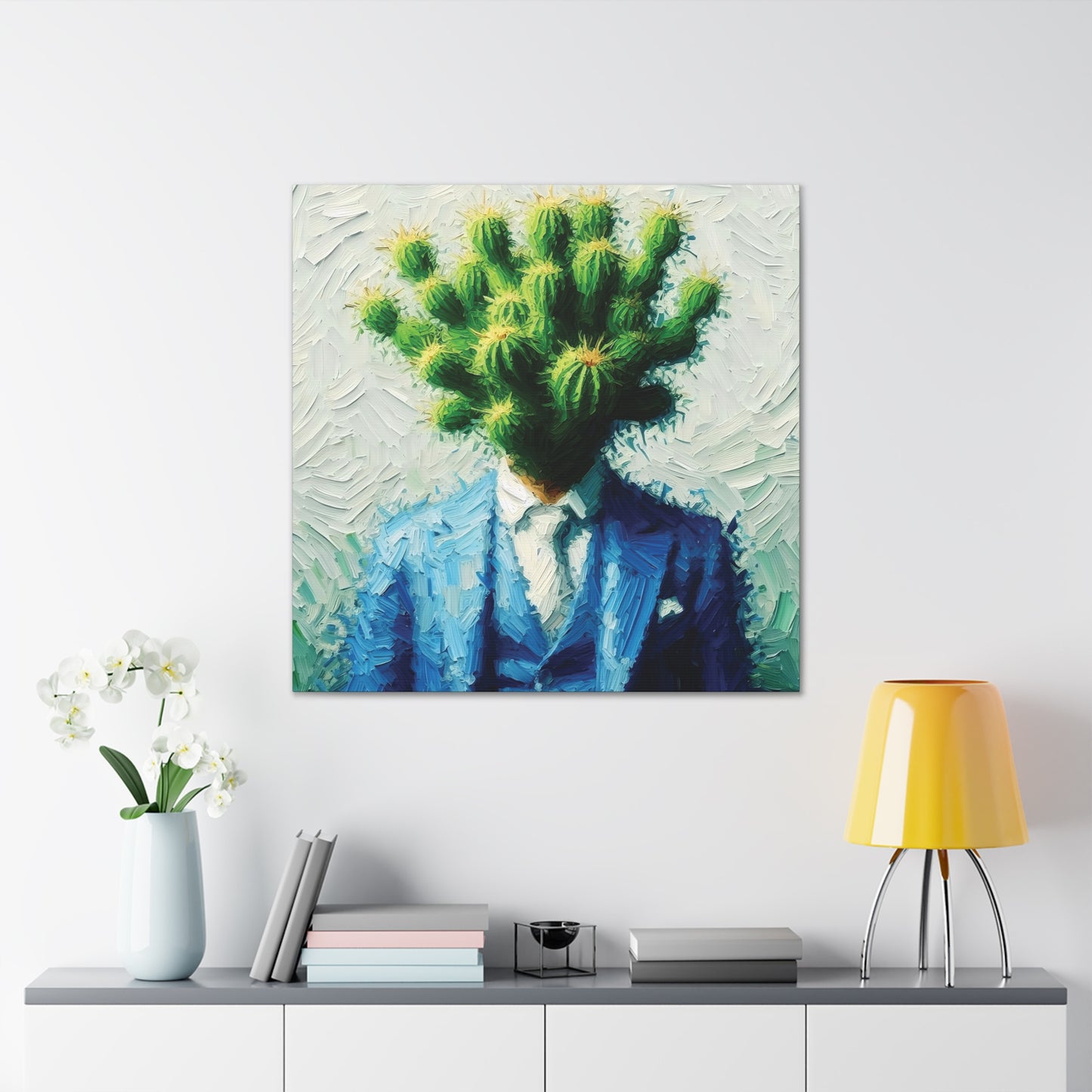 Cactus Conception : Impressionist Canvas Print