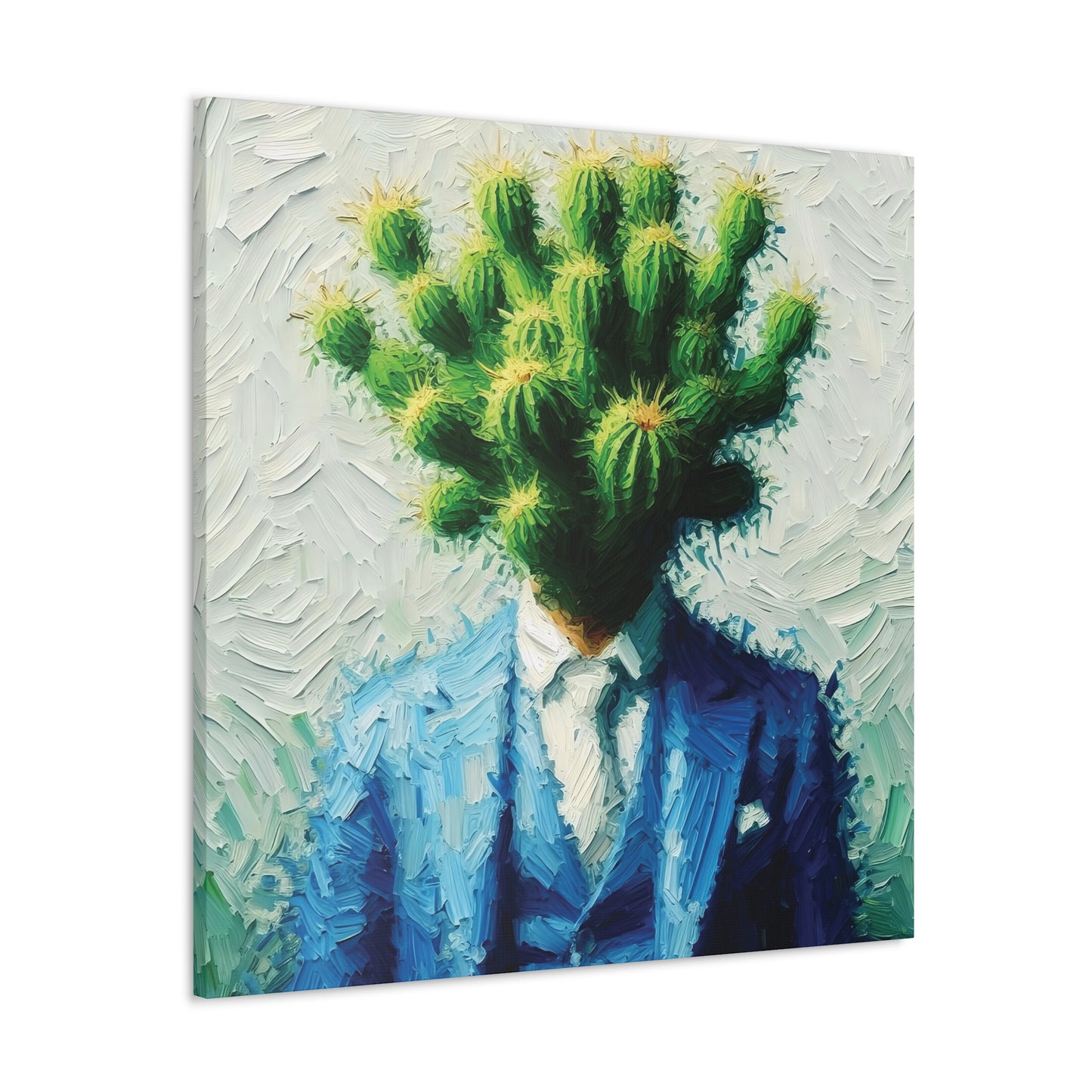 Cactus Conception : Impressionist Canvas Print