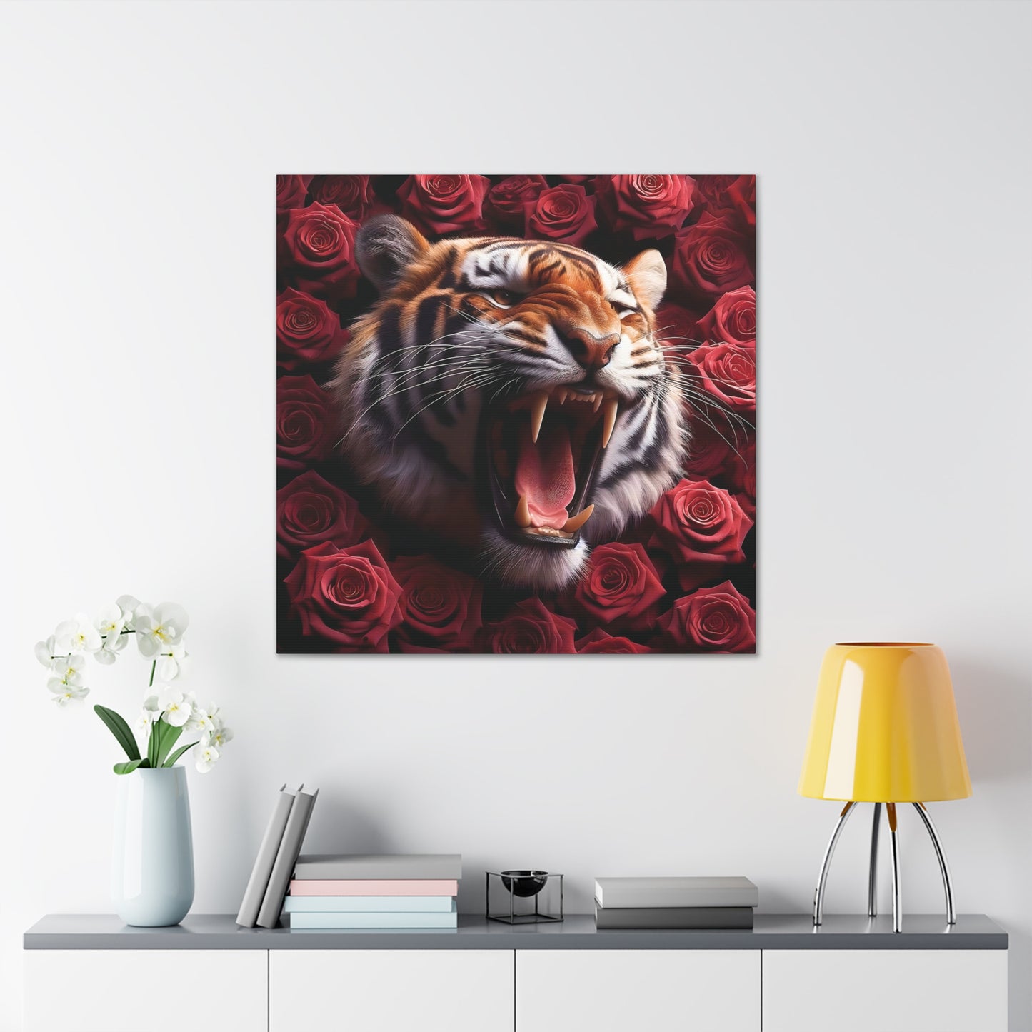 Ferocity in Bloom: A Canvas Gallery Wrap Masterpiece