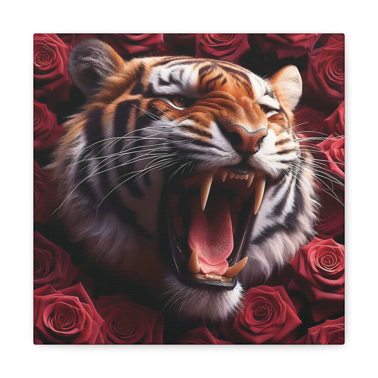 Ferocity in Bloom: A Canvas Gallery Wrap Masterpiece