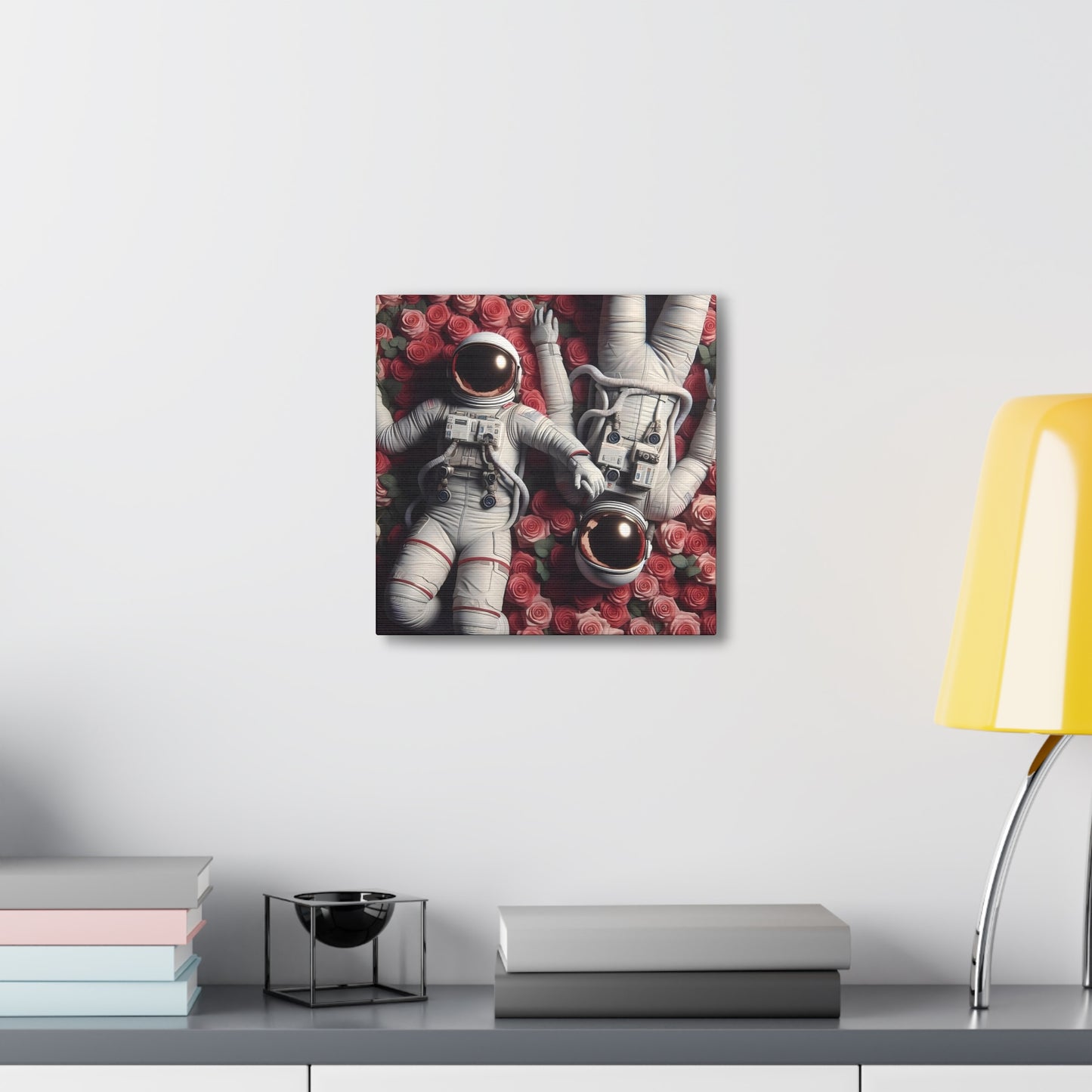 Love Beyond the Stars: A Surreal Journey Canvas Gallery Wrap