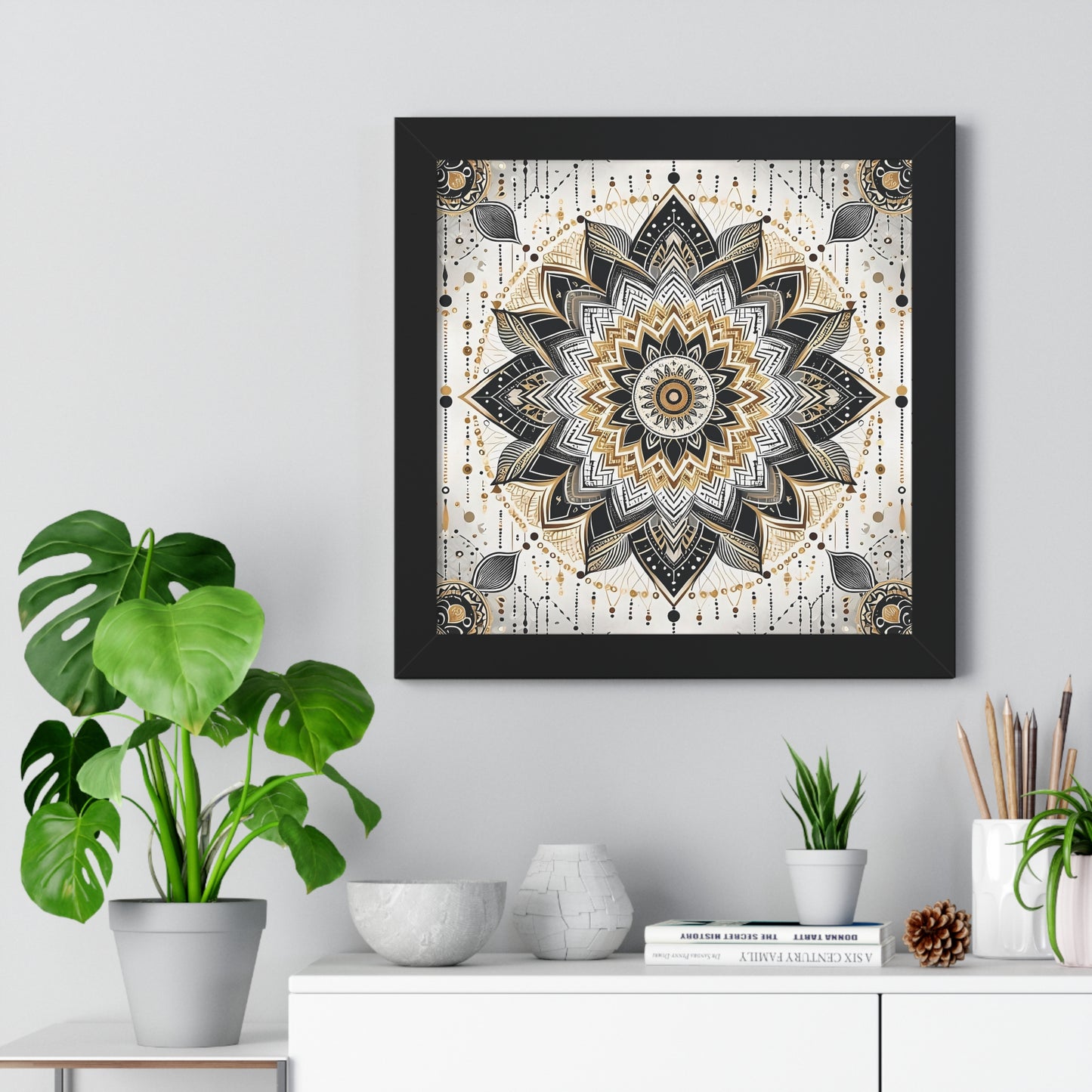 Golden Harmony Mandala Premium Poste