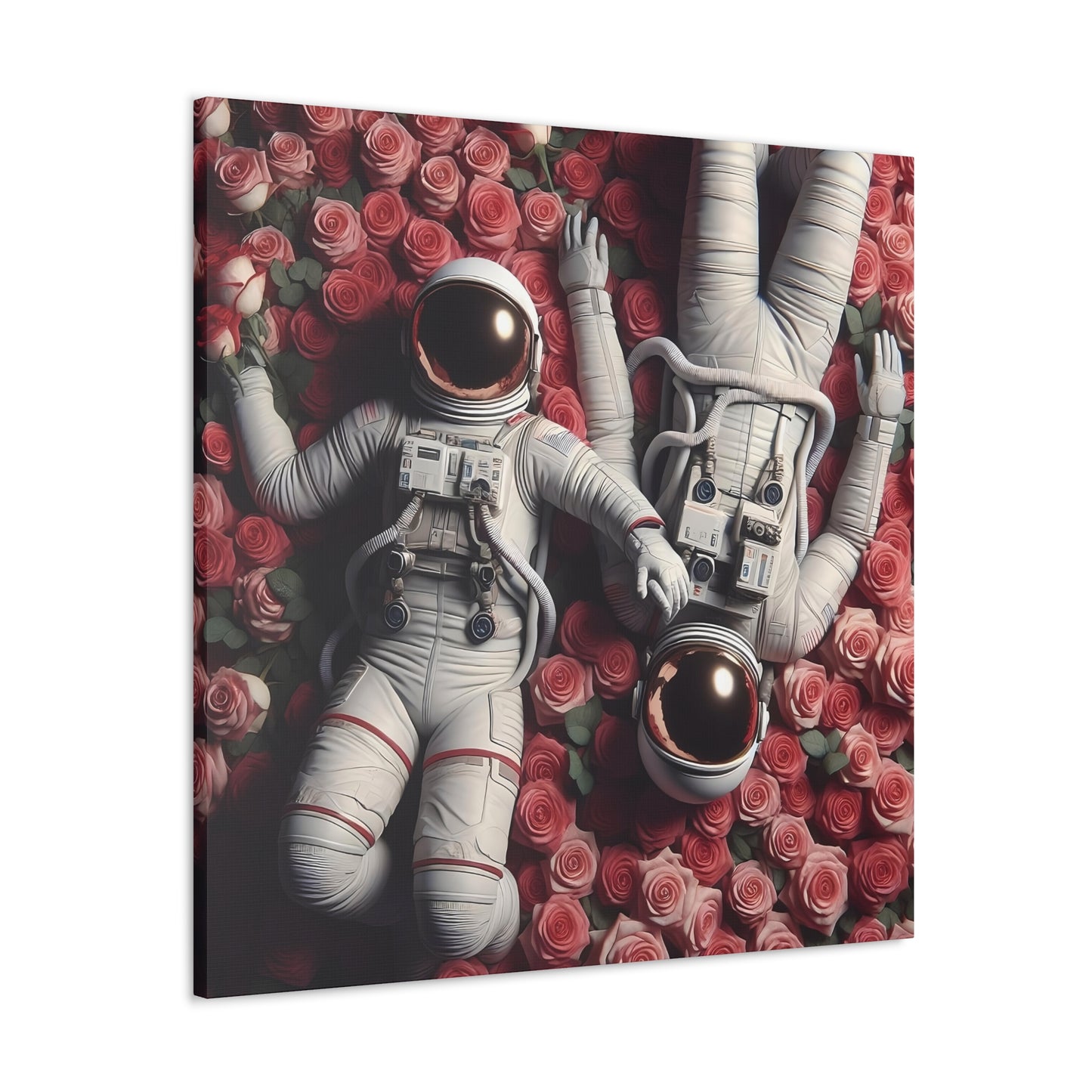 Love Beyond the Stars: A Surreal Journey Canvas Gallery Wrap