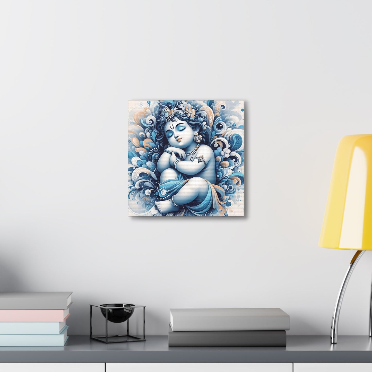 Divine Beginnings - Baby Krishna Canvas Art Piece