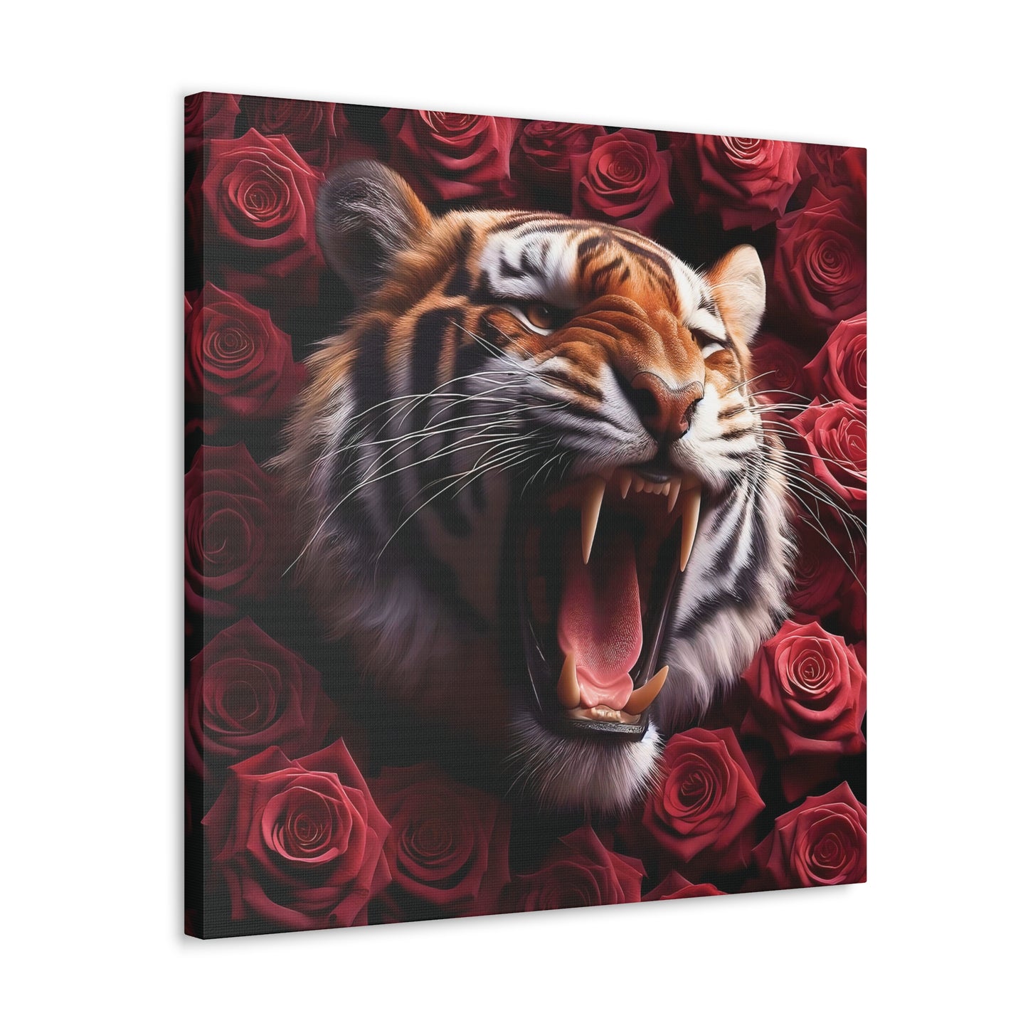 Ferocity in Bloom: A Canvas Gallery Wrap Masterpiece