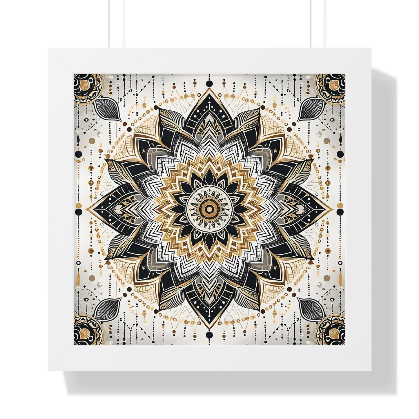 Golden Harmony Mandala Premium Poste