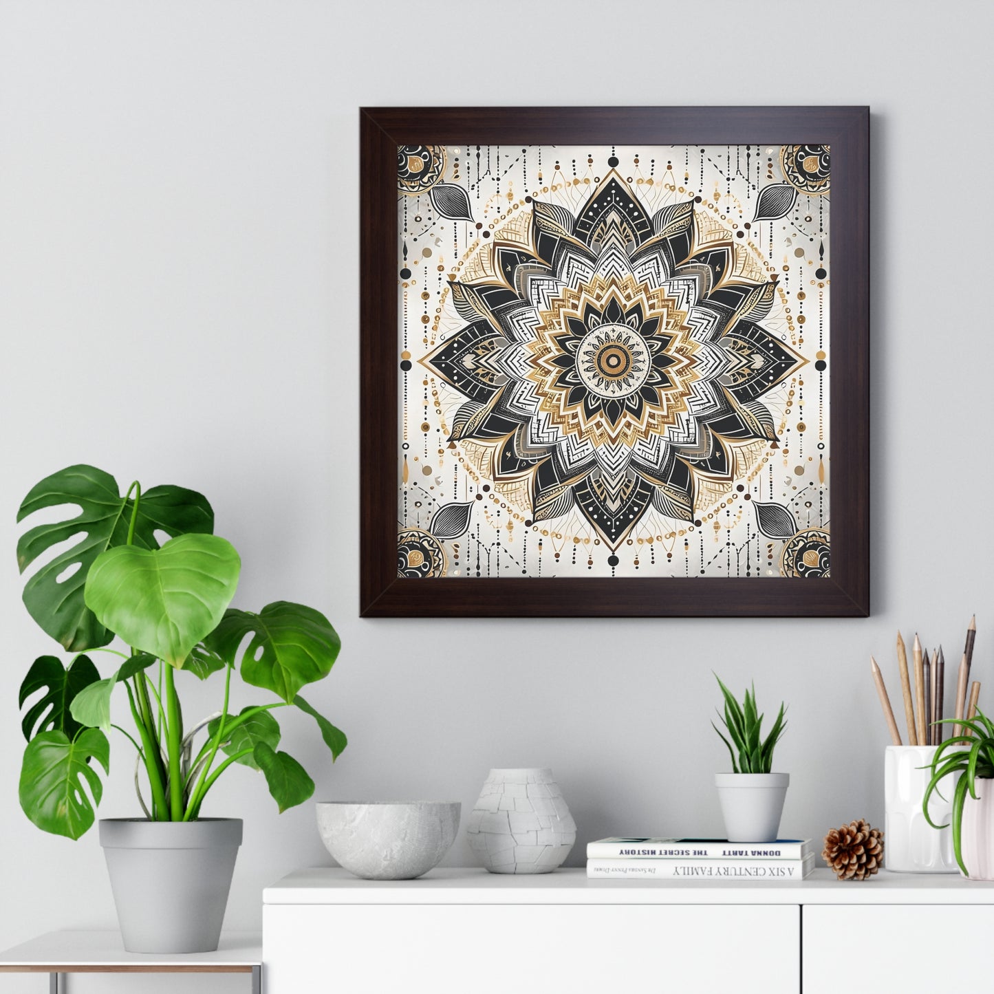 Golden Harmony Mandala Premium Poste