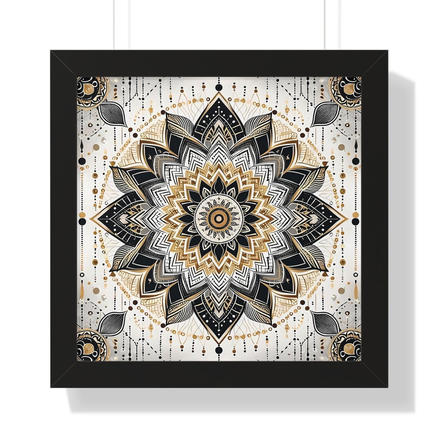 Golden Harmony Mandala Premium Poste