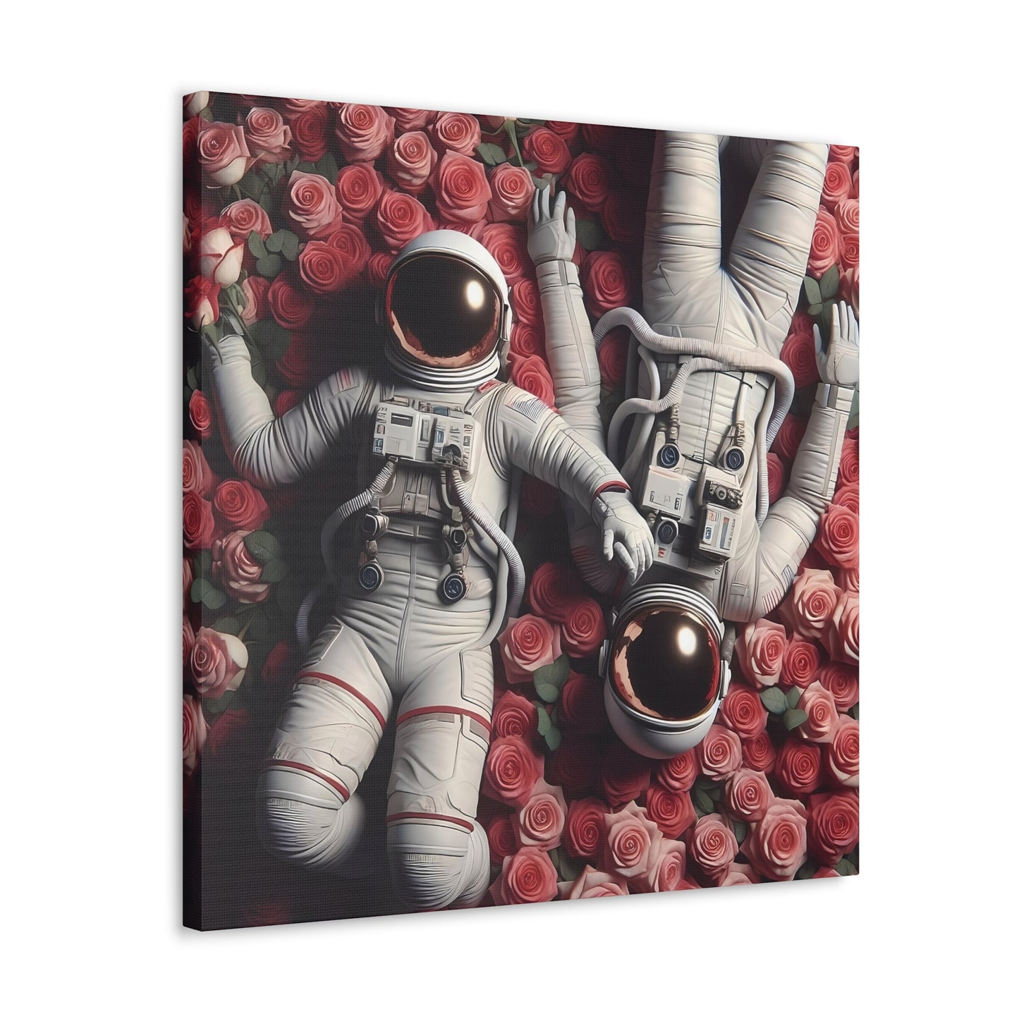 Love Beyond the Stars: A Surreal Journey Canvas Gallery Wrap