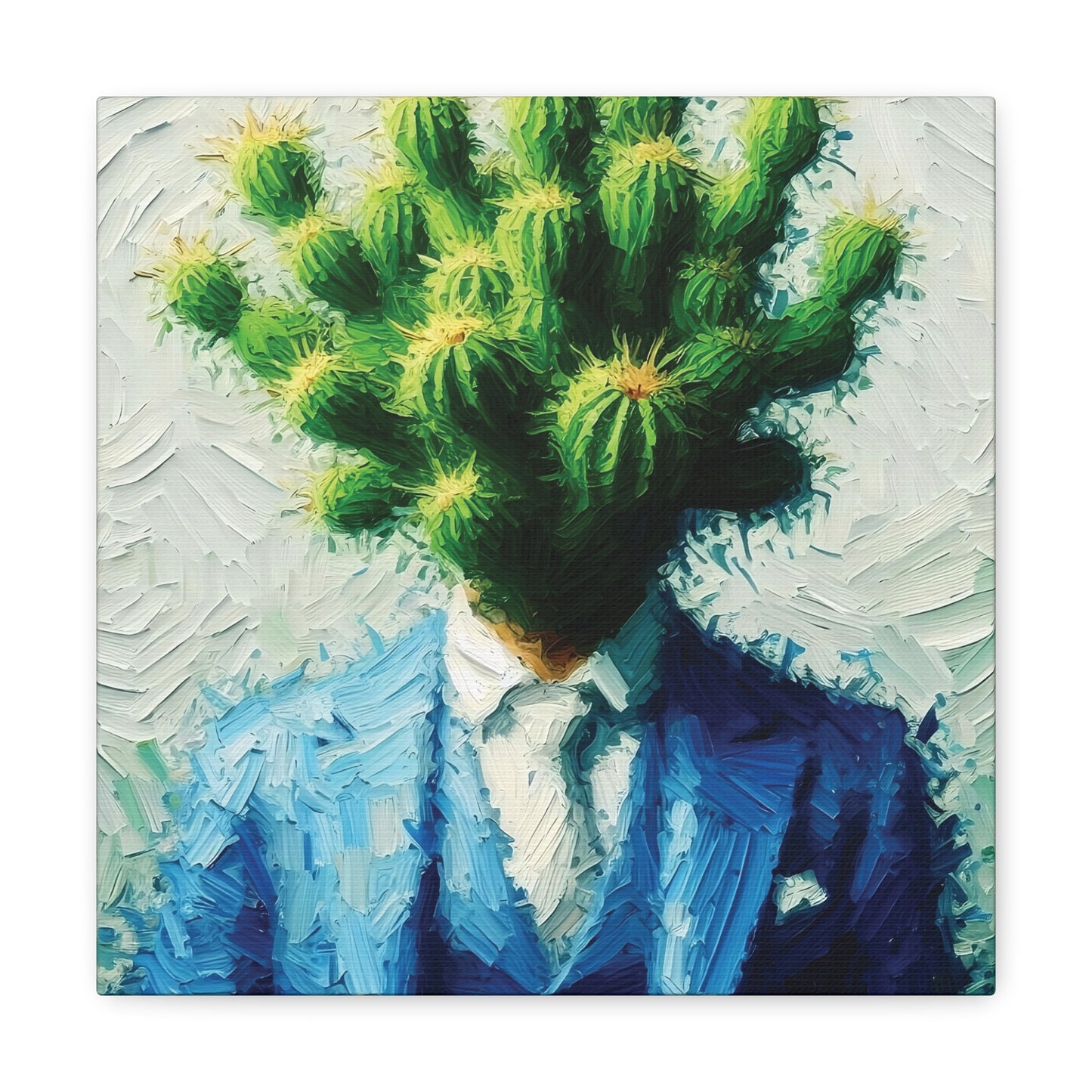 Cactus Conception : Impressionist Canvas Print