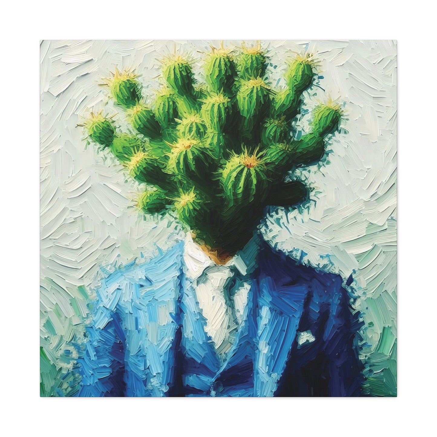 Cactus Conception : Impressionist Canvas Print