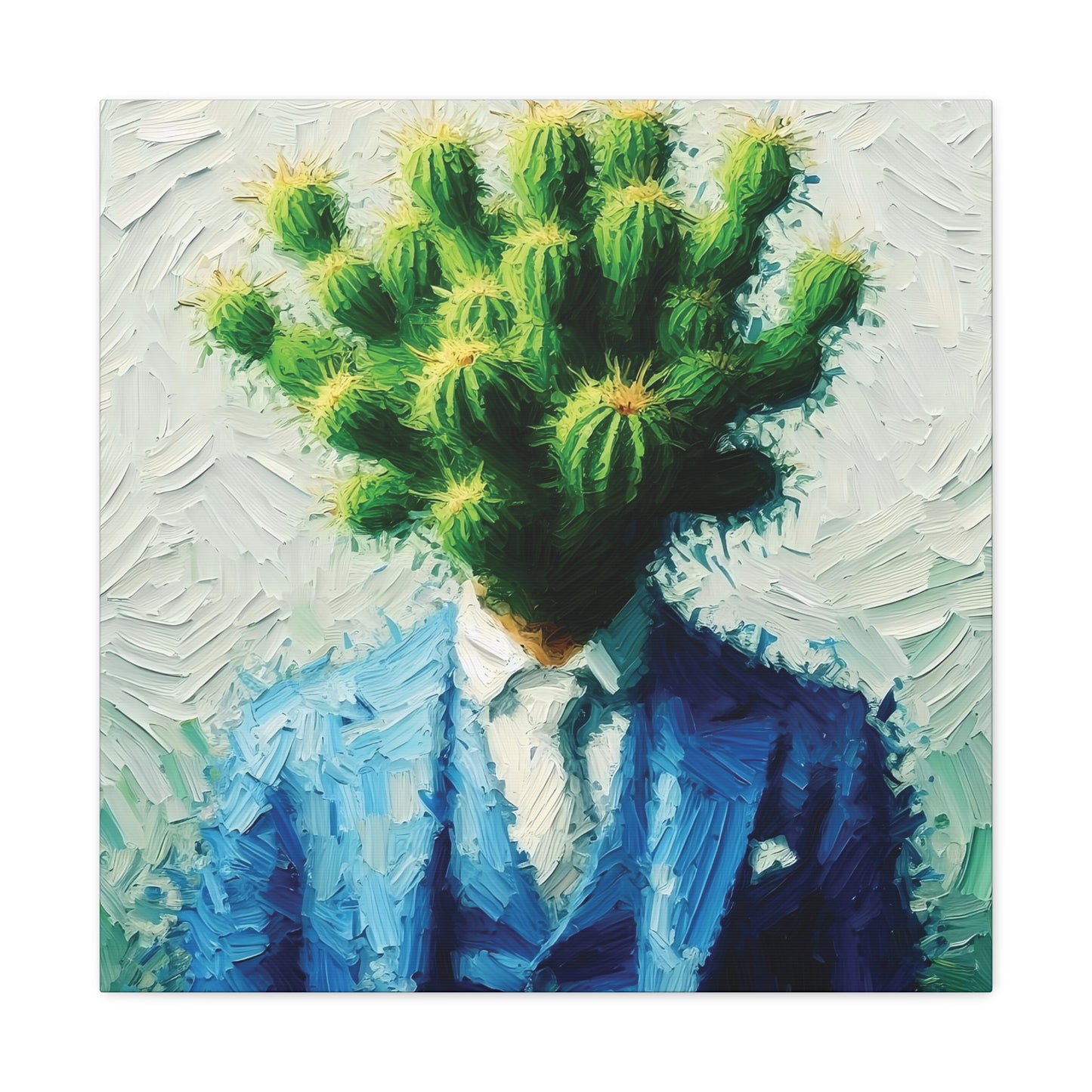 Cactus Conception : Impressionist Canvas Print