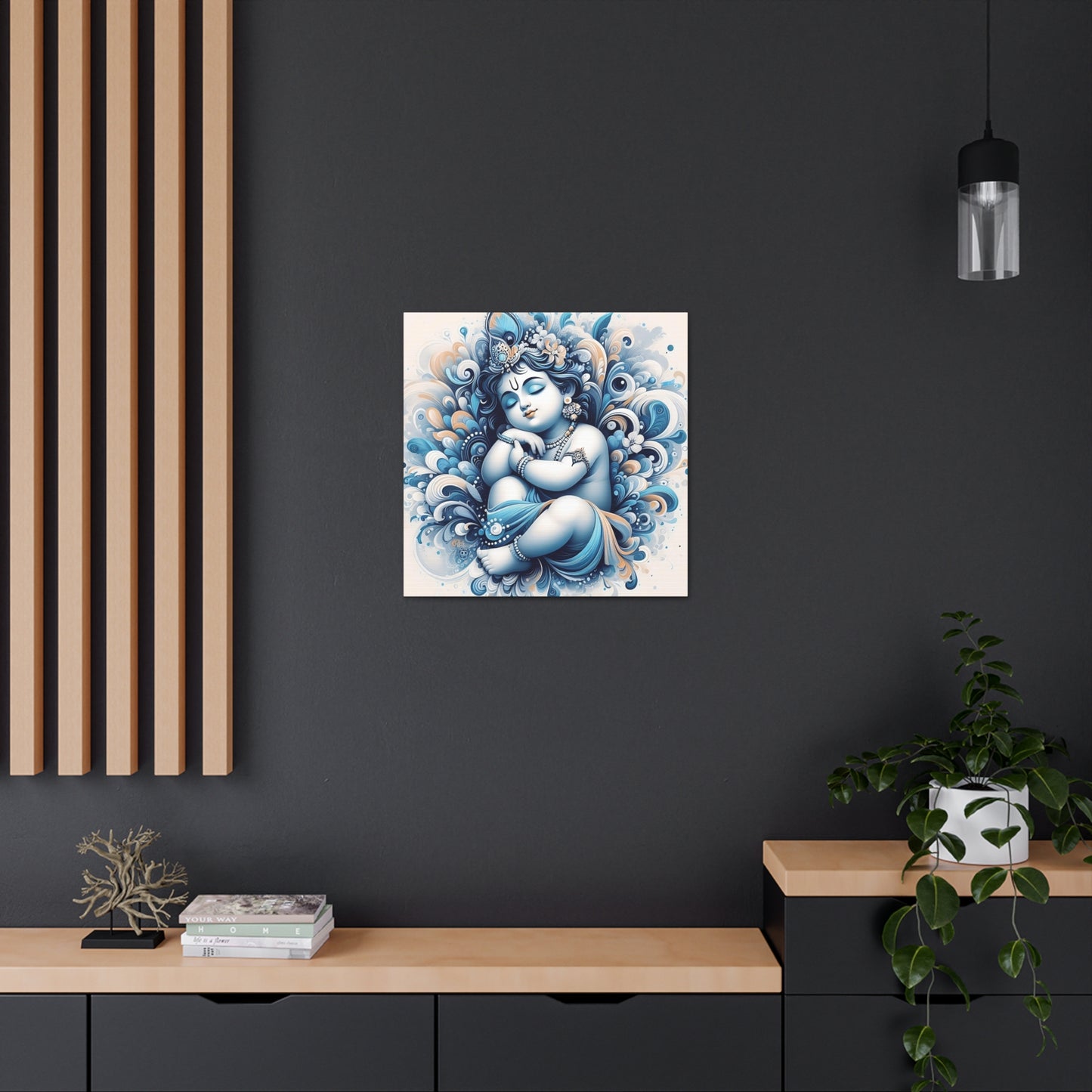 Divine Beginnings - Baby Krishna Canvas Art Piece