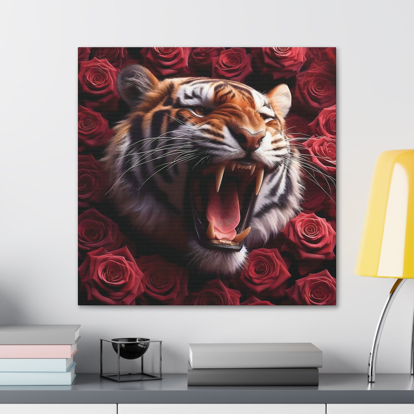 Ferocity in Bloom: A Canvas Gallery Wrap Masterpiece