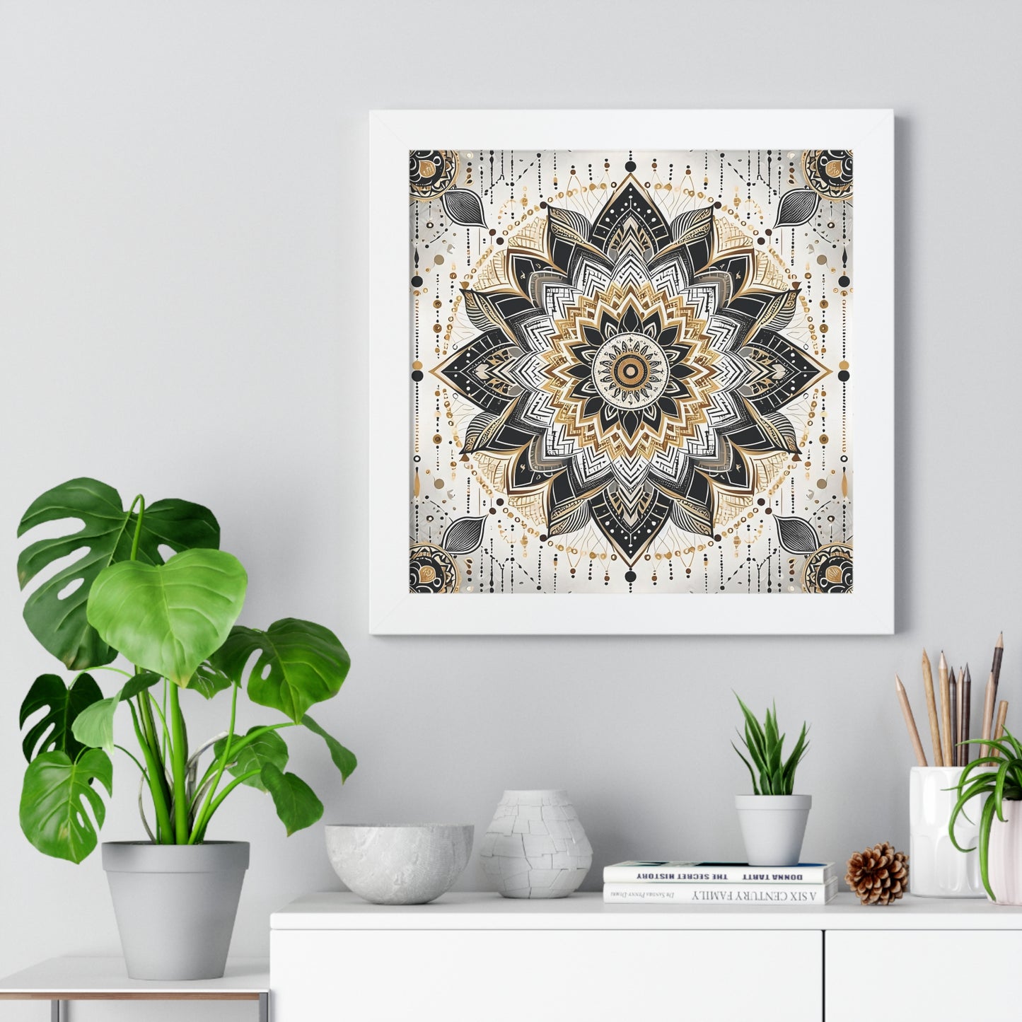 Golden Harmony Mandala Premium Poste