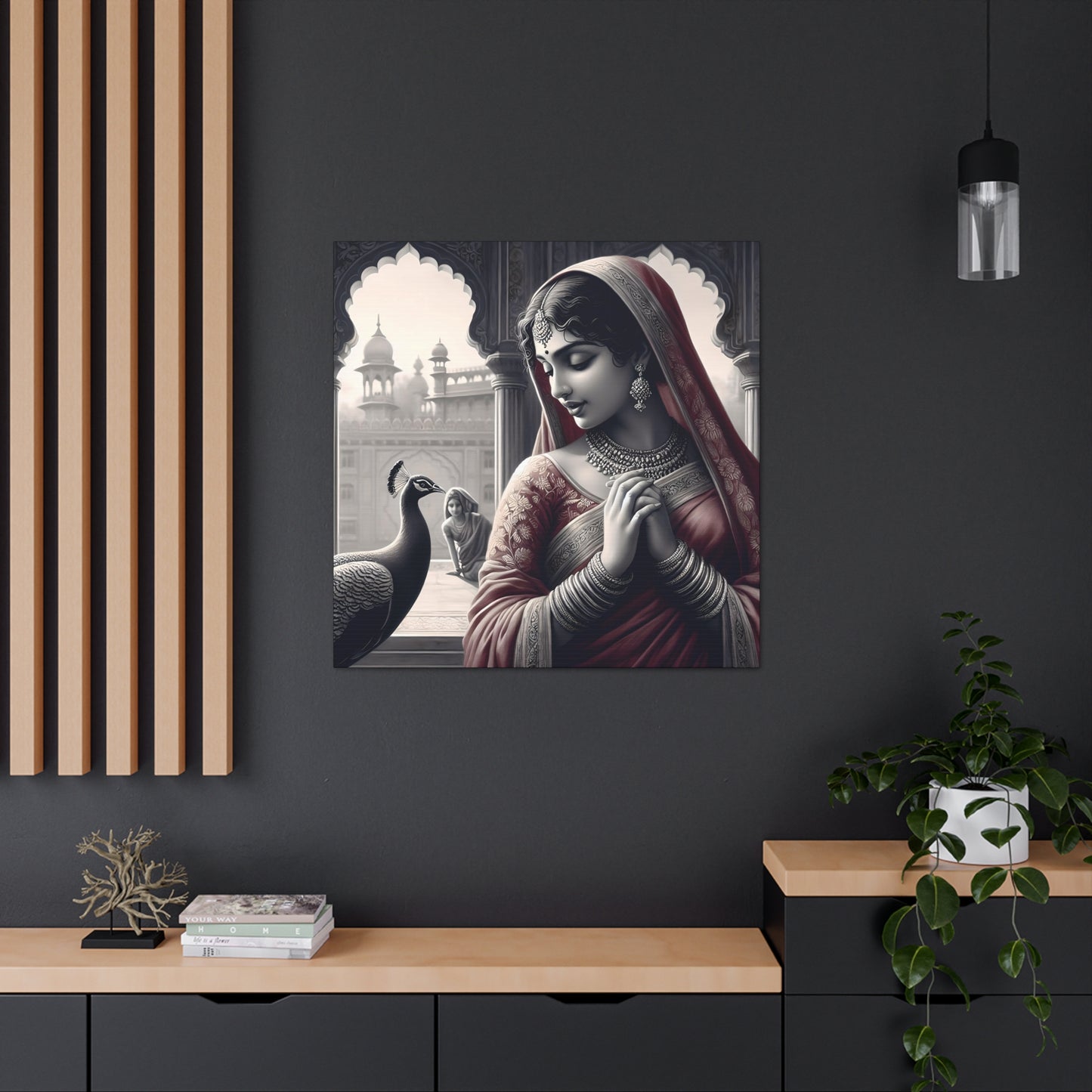 Elegance of Tradition: A Canvas Art Piece