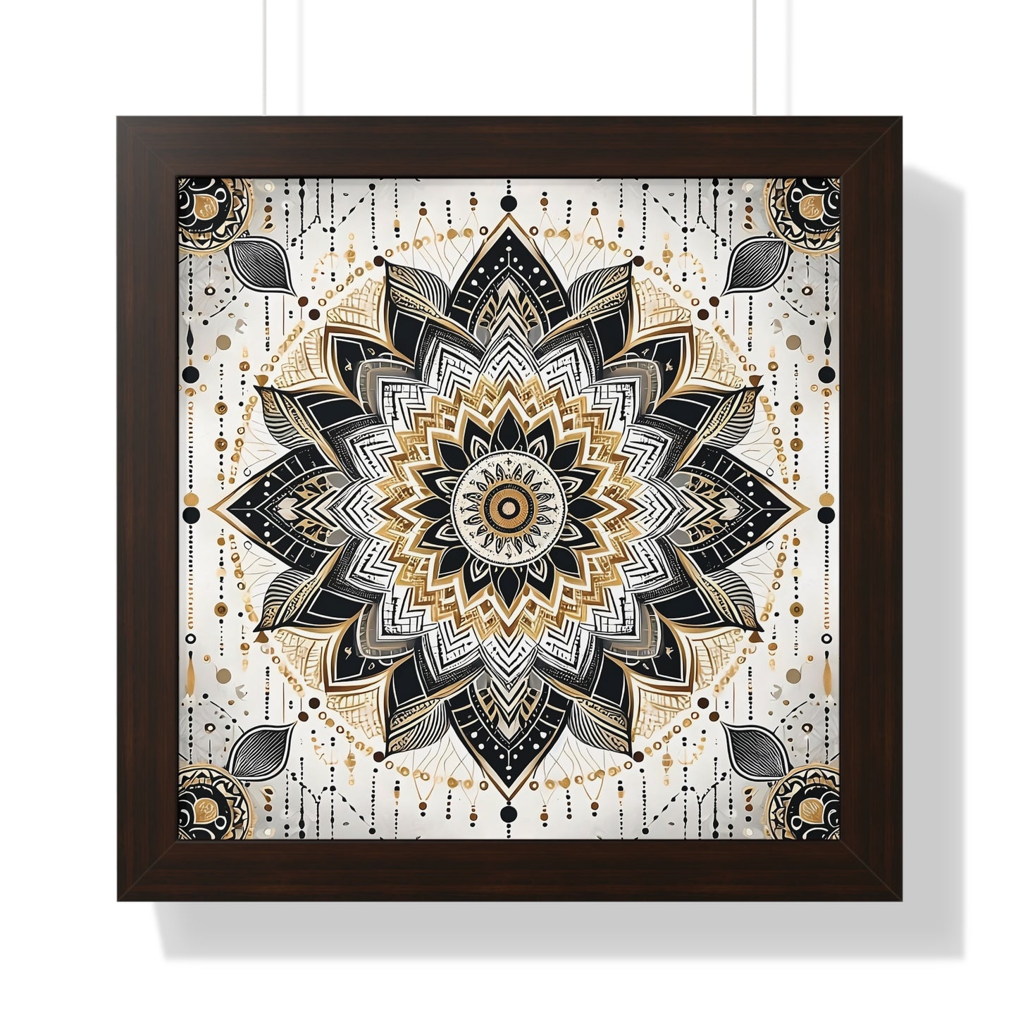 Golden Harmony Mandala Premium Poste